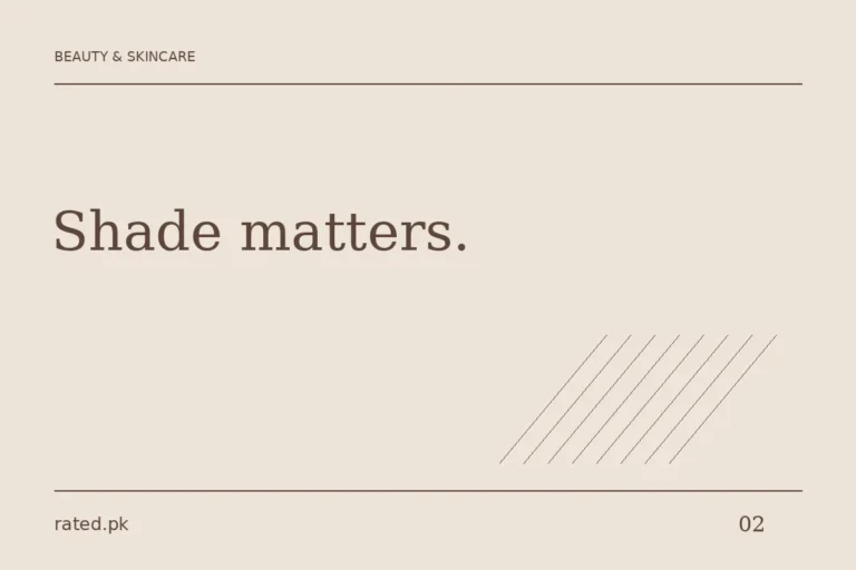 Rated.pk editorial graphic reading Shade matters, for the Miss Rose concealer buying guide.
